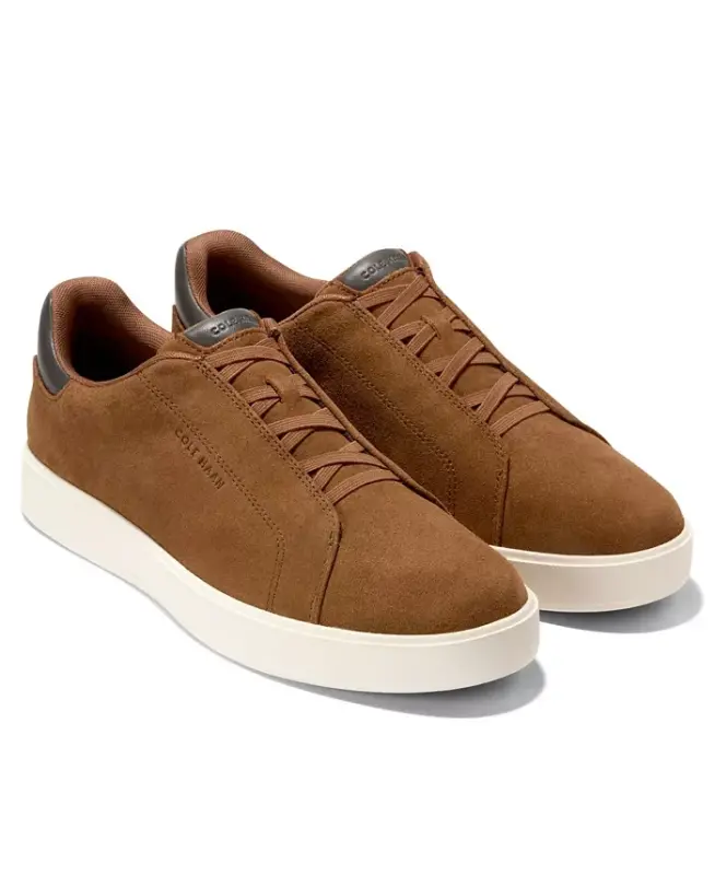 Men's GrandPrø Luxe Slip-On Sneaker - Spiced Brown Suede - 7