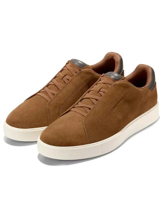 Men's GrandPrø Luxe Slip-On Sneaker - Spiced Brown Suede - 8