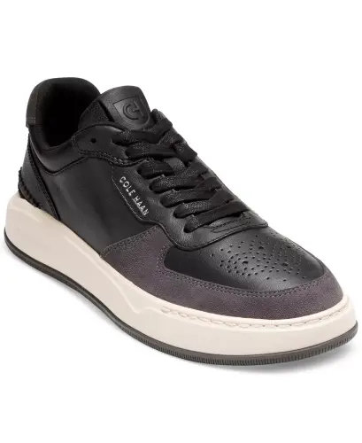 Men's GrandPro Crossover Sneakers-Black Leather - 1