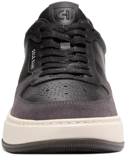 Men's GrandPro Crossover Sneakers-Black Leather - 5