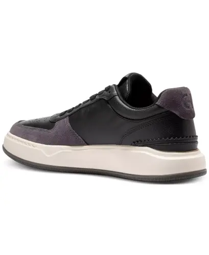 Men's GrandPro Crossover Sneakers-Black Leather - 6