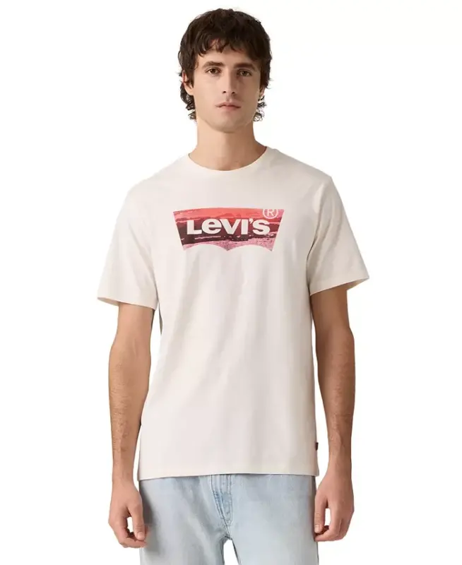Men's Graphic Logo Batwing Short-Sleeve T-shirt - Coastal Egret - LEVI'S