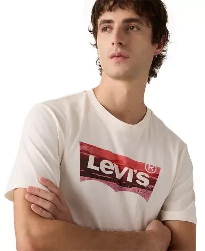 Men's Graphic Logo Batwing Short-Sleeve T-shirt - Coastal Egret - 3