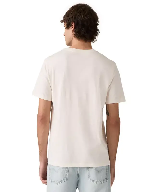 Men's Graphic Logo Batwing Short-Sleeve T-shirt - Coastal Egret - 4