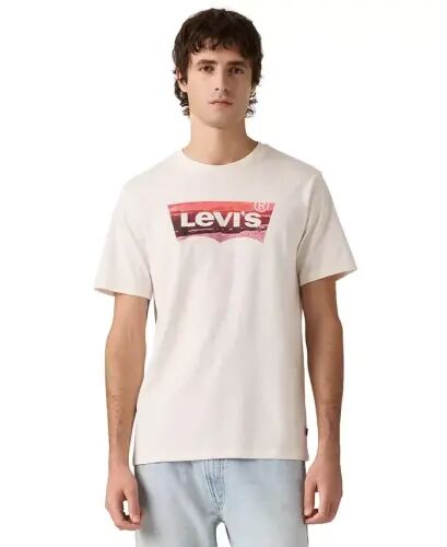 Men's Graphic Logo Batwing Short-Sleeve T-shirt - Coastal Egret - 1