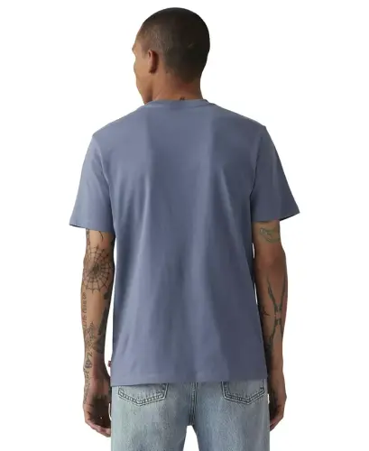 Men's Graphic Logo Batwing Short-Sleeve T-shirt - Indigo - 4