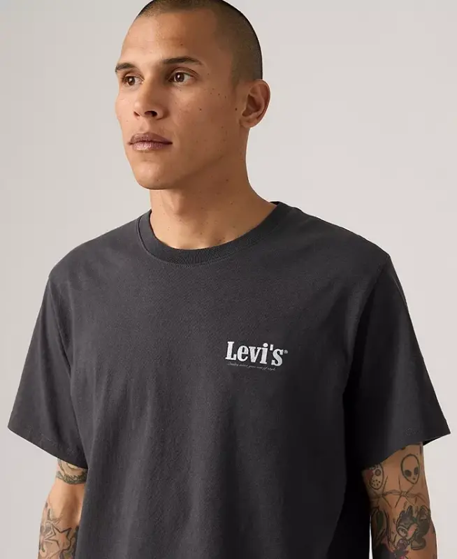 Men's Graphic Logo Batwing Short-Sleeve T-shirt - Phantom - 4