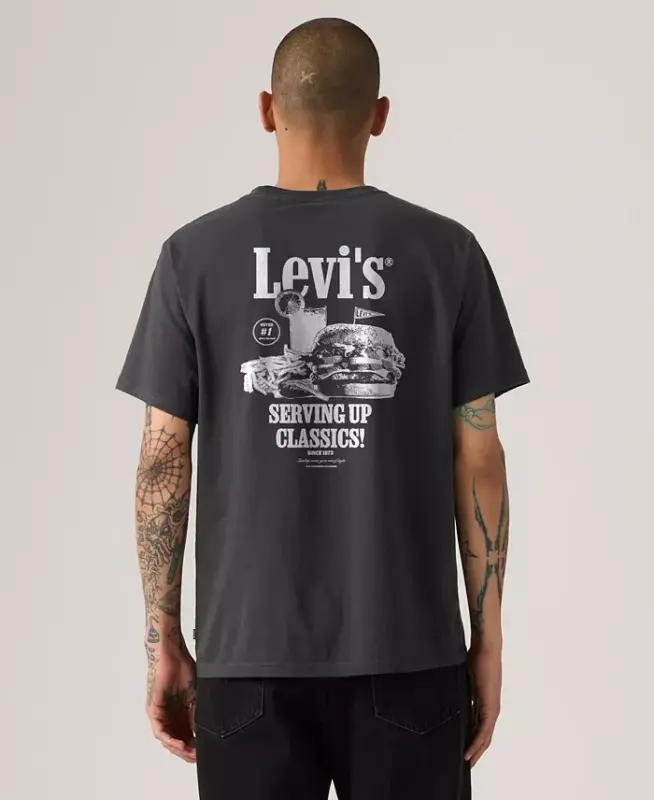 Men's Graphic Logo Batwing Short-Sleeve T-shirt - Phantom - LEVI'S