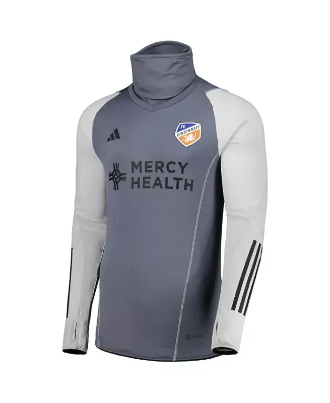 Men's Gray FC Cincinnati Warm Raglan COLD.RDY Top-Gray - 3