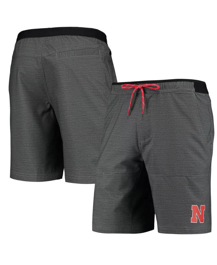 Men's Gray Nebraska Huskers Twisted Creek Omni-Shield Shorts Gray - 2