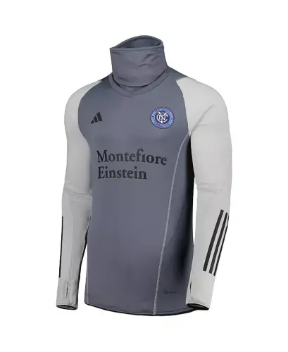 Men's Gray New York City FC Warm Raglan COLD.RDY Top-Gray - ADIDAS (1)