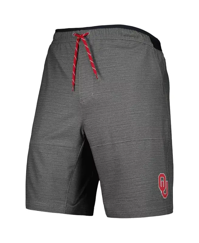 Men's Gray Oklahoma Sooners Twisted Creek Omni-Shield Shorts - 2