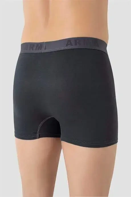 Men's Gray Plus Size Boxer Cotton Lycra Soft and Flexible Fabric 5-Pack - 5