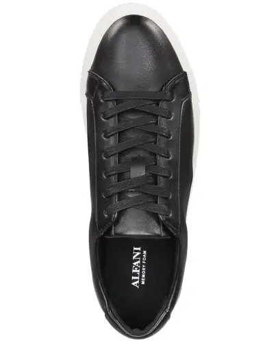 Men's Grayson Lace-Up Sneakers, Created for Modazone-Black w/ White - 4