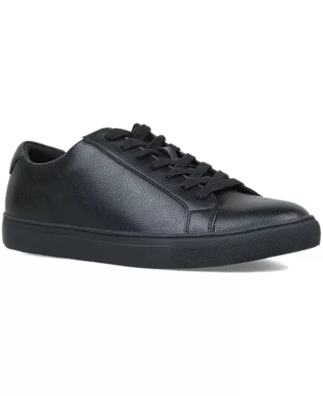 Men's Grayson Lace-Up Sneakers, Created for Modazone - Black/Black - ALFANI