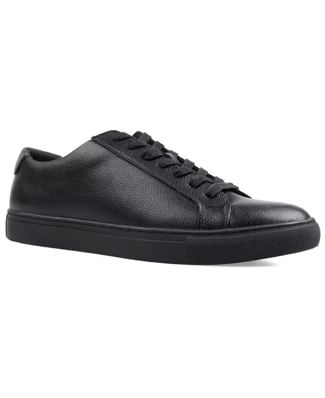 Men's Grayson Lace-Up Sneakers, Created for Modazone - Black/Black - ALFANI