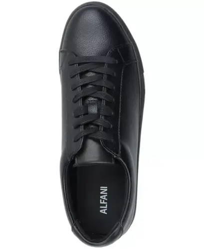 Men's Grayson Lace-Up Sneakers, Created for Modazone - Black/Black - 4