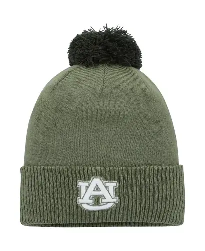 Men's Green Auburn Tigers Freedom Collection Cuffed Knit Hat with Pom-Green - 1
