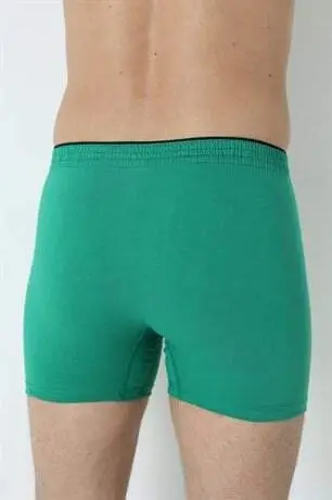 Men's Green Button-Down Boxer 3-Pack 100% Cotton Jersey - 8