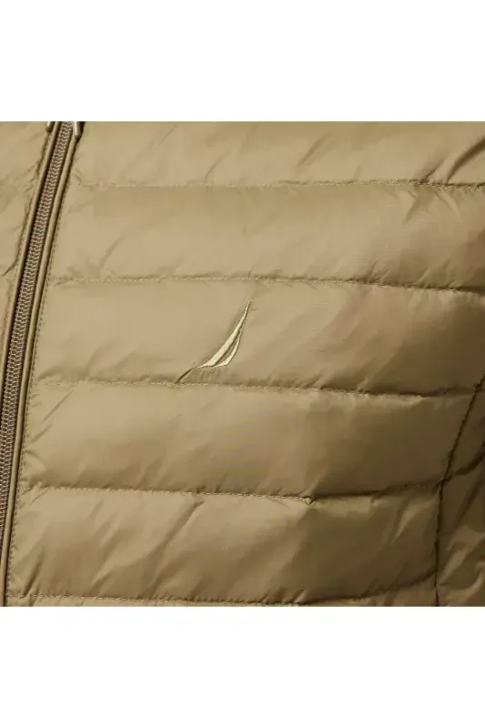 Men's Green Down Vest - 6