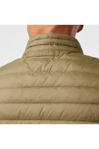 Men's Green Down Vest - 7