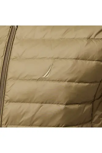 Men's Green Down Vest - 6