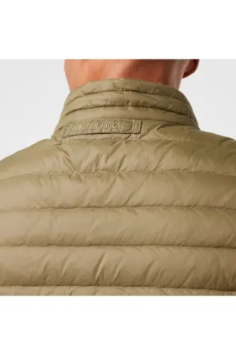 Men's Green Down Vest - 7