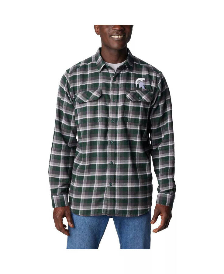 Men's Green Michigan State Spartans Flare Gun Flannel Long Sleeve Shirt Green - 1