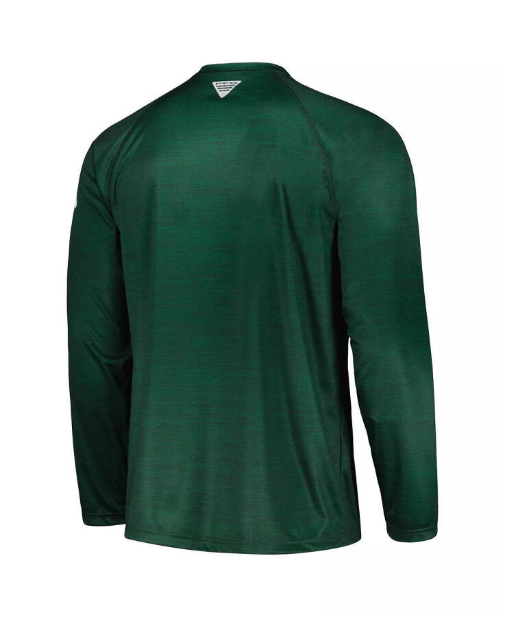 Men's Green Michigan State Spartans PFG Terminal Tackle Omni-Shade Raglan Long Sleeve T-shirt Green - 3