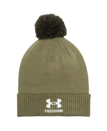 Men's Green Northwestern Wildcats Freedom Collection Pomponli Manşetli Örme Şapka - UNDER ARMOUR (1)