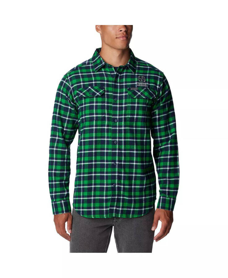 Men's Green Notre Dame Fighting Irish Flare Gun Flannel Long Sleeve Shirt Green - 1