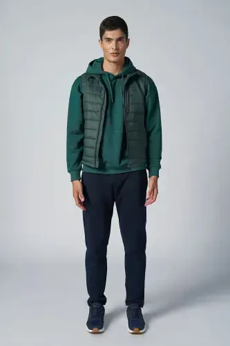 Men's Green Pocket Zipper Sleeveless Casual Vest 1268 - 7