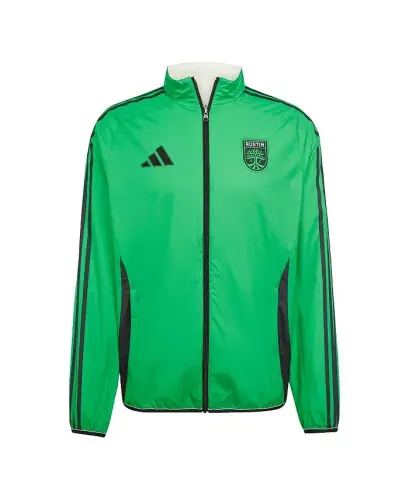 Men's Green/White Austin FC 2025 Anthem Reversible Full-Zip Kurtka-Yashil, Oq - 1