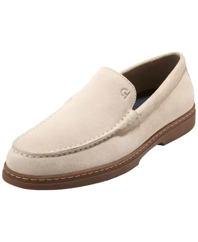 Men's Greenwich Grand Venetian Loafers - Angora Suede - 5