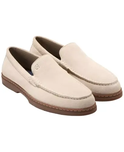 Men's Greenwich Grand Venetian Loafers - Angora Suede - 8