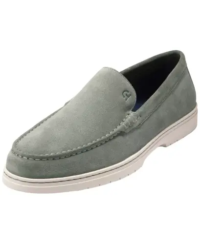 Men's Greenwich Grand Venetian Loafers - Dusty Olive Suede - 5