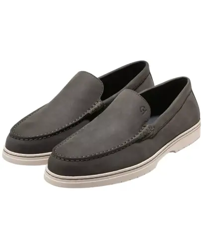 Men's Greenwich Grand Venetian Loafers - Raven Nubuck - 7