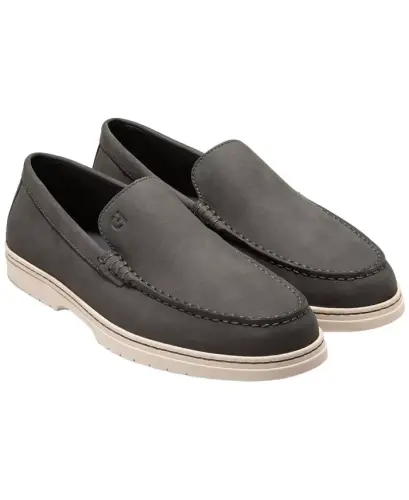 Men's Greenwich Grand Venetian Loafers - Raven Nubuck - 8