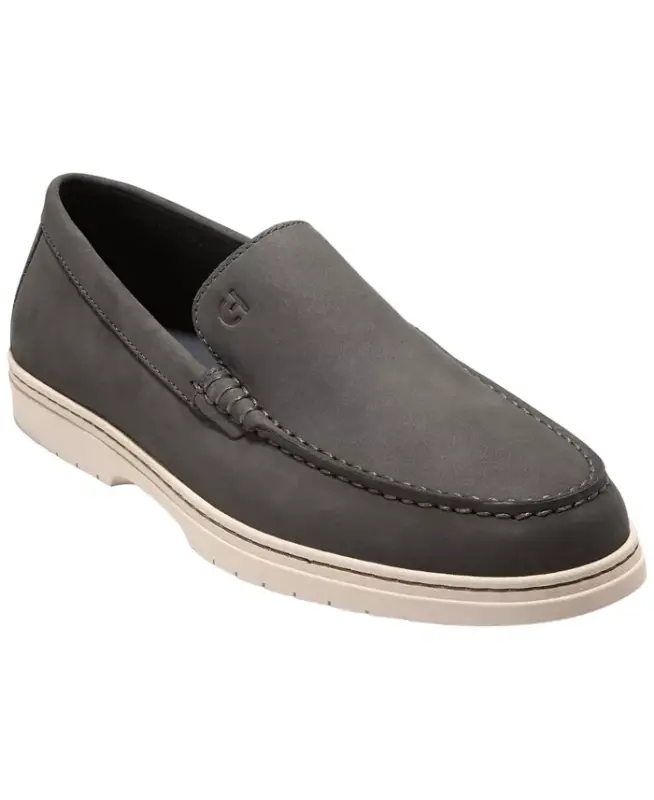 Men's Greenwich Grand Venetian Loafers - Raven Nubuck - 1
