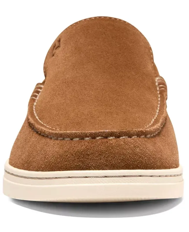 Men's Greenwich Grand Venetian Loafers - Spiced Brown Suede - 7