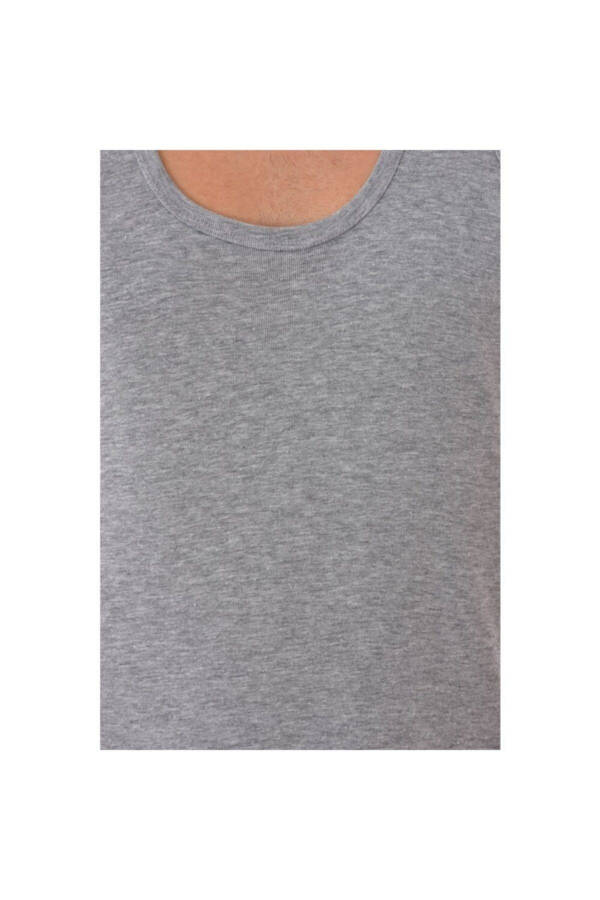 Men's Grey 6 Pack Ribbed Classic Undershirt ELF568T0102CCM6 - 7