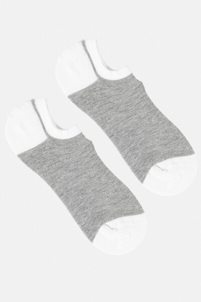 Men's Grey Bamboo Slipper Socks A41y8501 - 5