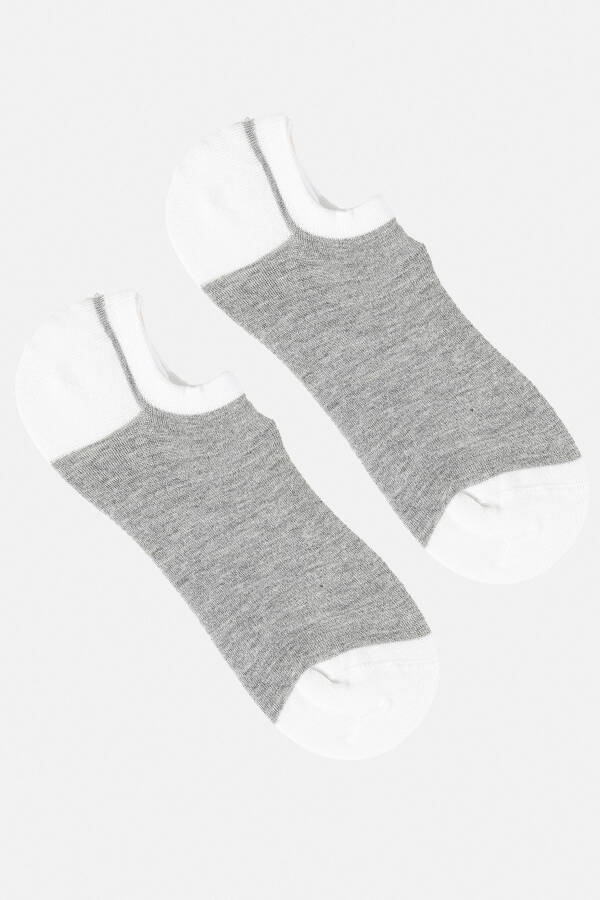 Men's Grey Bamboo Slipper Socks A41y8501 - 5