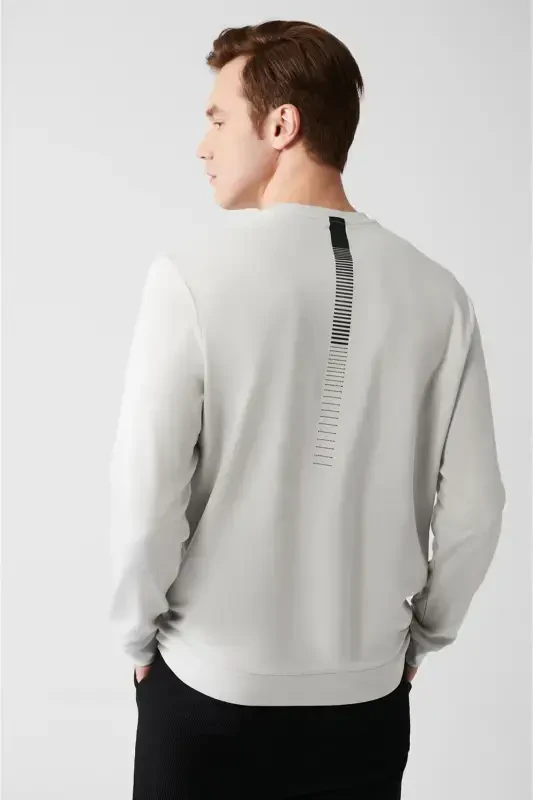 Men's Grey Interlock Sweatshirt - 4