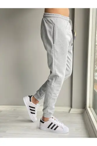 Men's Grey Jogger Sweatpants - 4