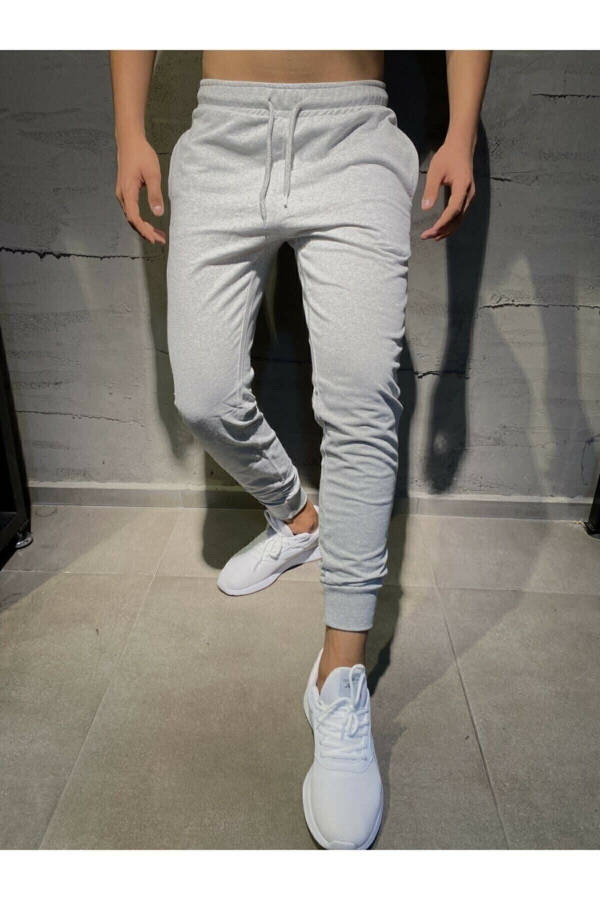 Men's Grey Jogger Sweatpants - 4