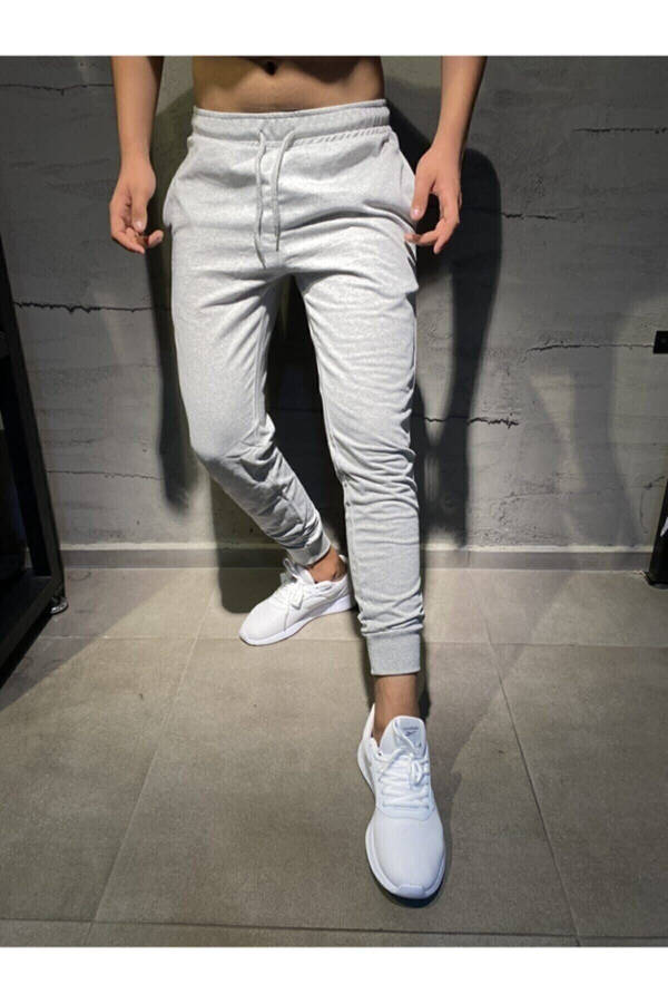 Men's Grey Jogger Sweatpants - 5