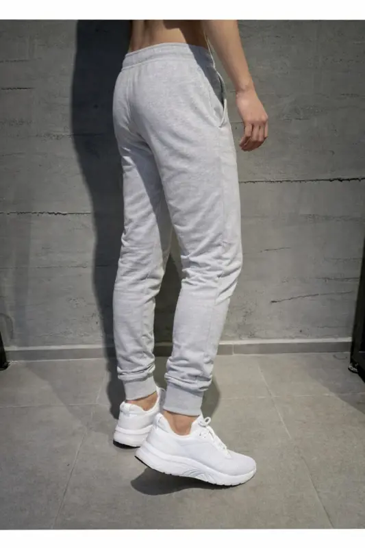 Men's Grey Jogger Sweatpants Skinny Fit Cotton Slim Fit-Black - RELAX FAMILY XF