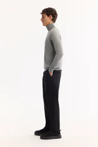 Men's Grey Knit Sweater - 3