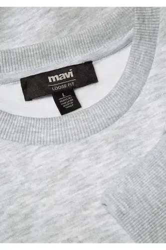 Men's Grey M0611716-85438 Crew Neck Sweatshirt - 6